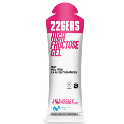 HIGH FRUCTOSE GEL 226ers - żel o wysokiej zawartości węglowodanów, o smaku truskawek, 80g.